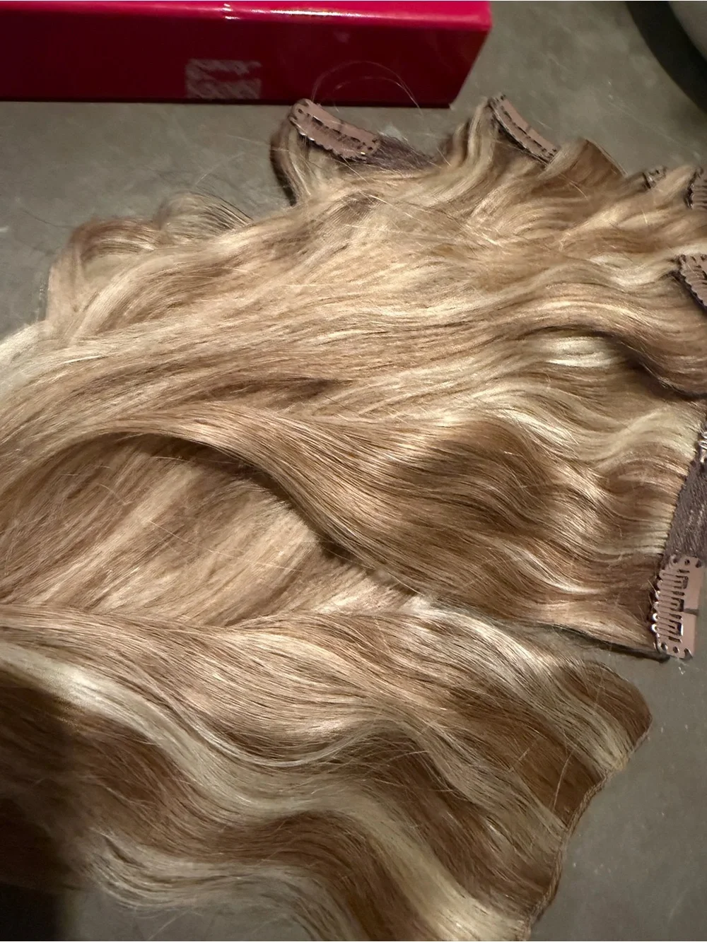 Luxy Hair Extensions - dirty Ash Blonde Clip-In Set classic set 18 inch